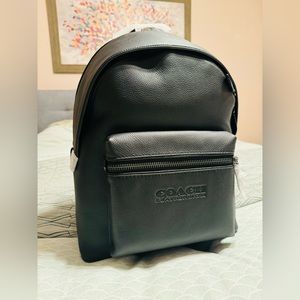 SOLD! Brand New Coach Charter Leather Backpack in Black retails for $495